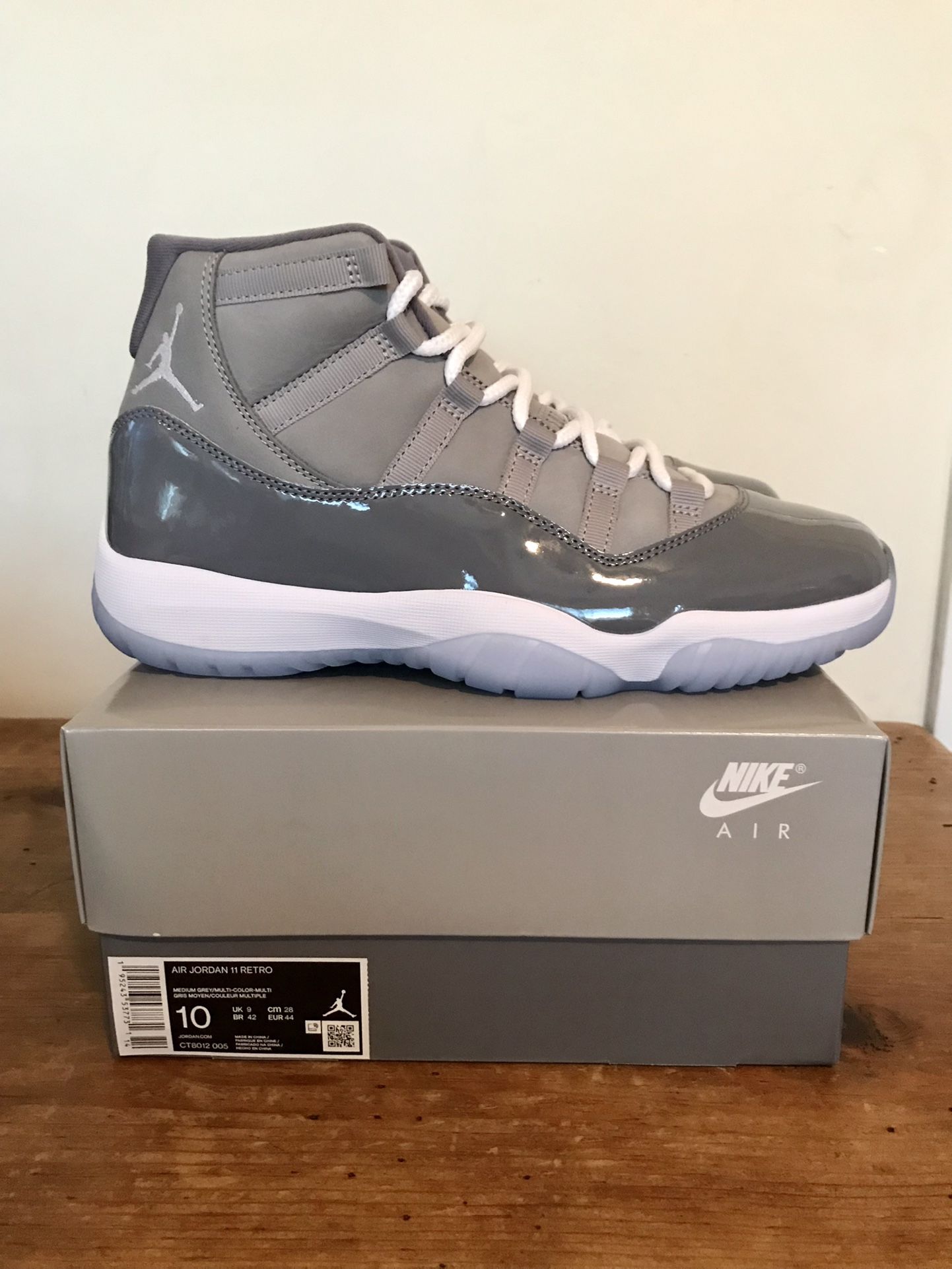 Jordan 11 Cool Grey 2021 Size 10 DS