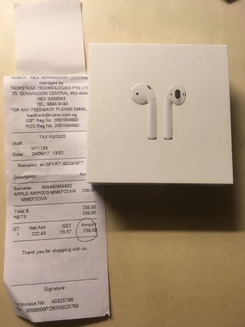 Brand New Authentic Apple AirPods - 2nd Generation 