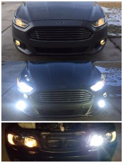 2pcs Car/Auto LED 8000LM 6500K*6 Months Warranty*Headlight Bulbs Low, High, Fog, Daytime, Luces Led, 9005, 9006, 9012, H1, H3, H7, H11, H4, 9007, H13