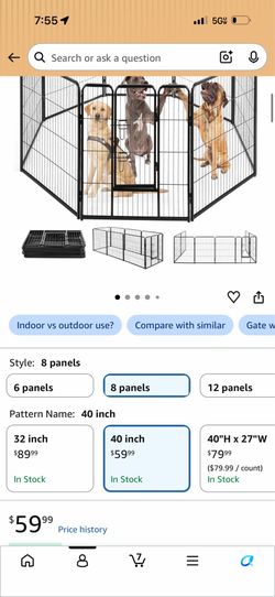 Heavy duty dog play pen