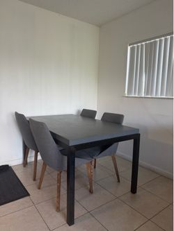 Concrete Dinning Table Set
