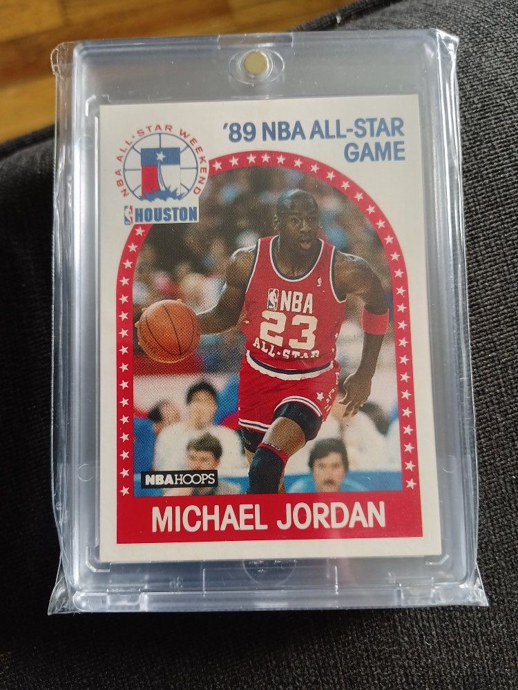 1989-90 Hoops #21 Michael Jordan Basketball Card All-Star Game NBA 1(contact info removed) Chicago Bulls 89-90 GEM MT MINT