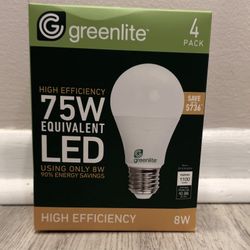 LED Light Bulbs 4 Pack – 75W Equivalent – New💡