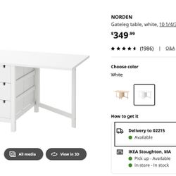 Ikea Norden Gateleg Table 
