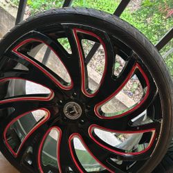 Raydell 22 Inches 5 Lugs LUXX Alloys Rims 