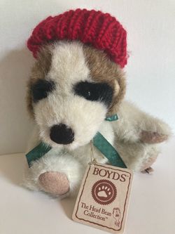 Vintage Boyds Head Bean Collection Plush Dog