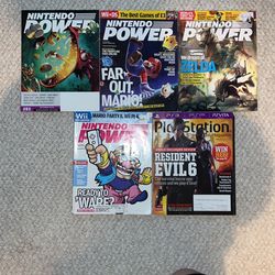 Nintendo Power Magazine And PlayStation The Official Magazine