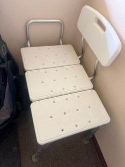 Shower bench and toilet seat height adjuster
