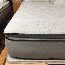 Blue Gel Sweet Dreams Mattress And Box Spring Bed Set