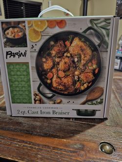 New 2 qt Cast Iron Braiser