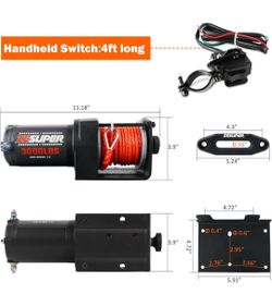 Zesuper electric winch for atv tub trailer boat