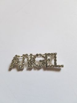 Rhinestoned Angel pin/brooch