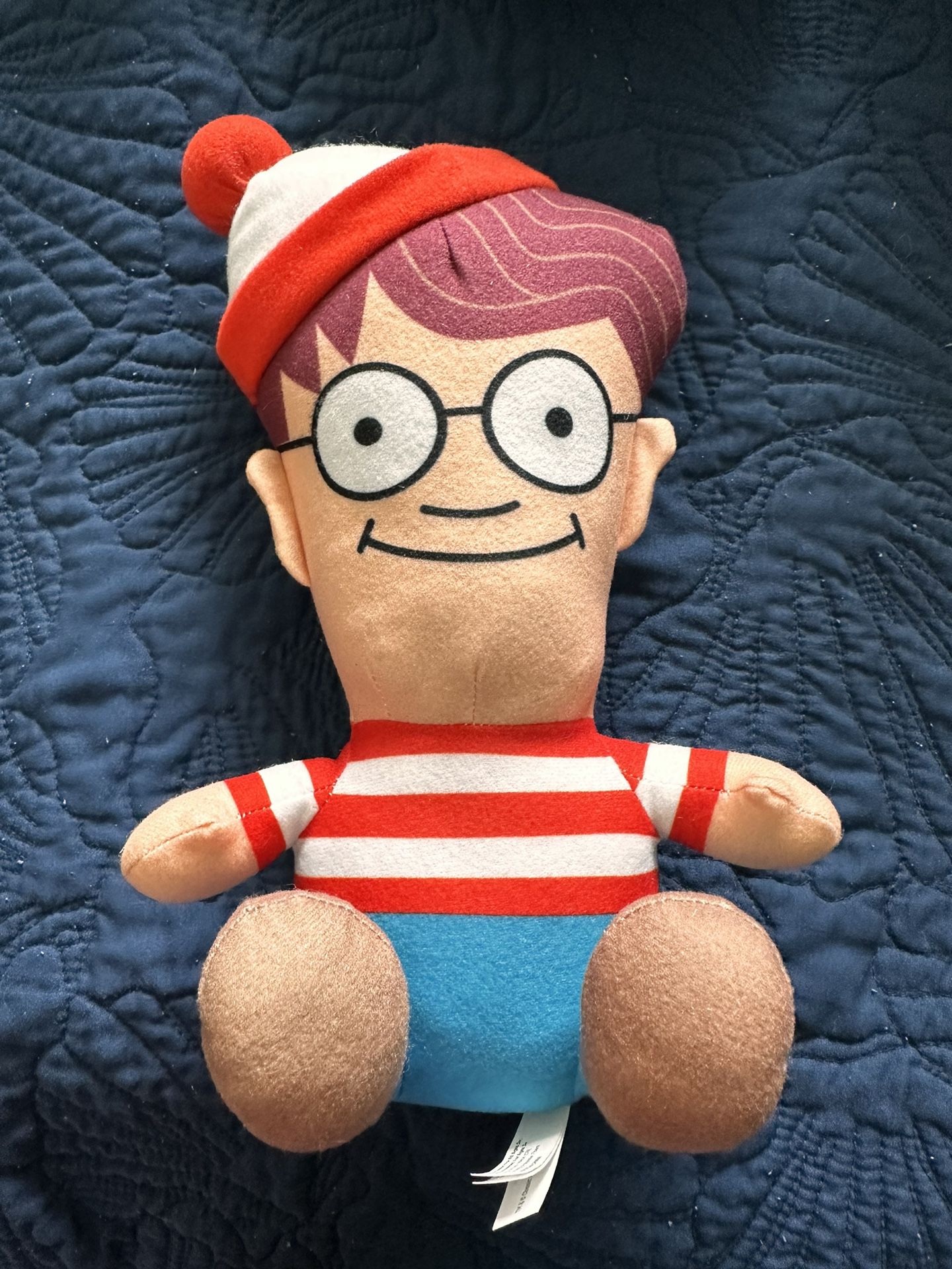  Where’s Waldo Plush Toy Factory 12” Big Head Cartoon Doll With Glasses