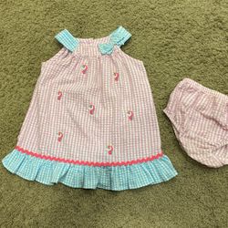Baby Girl Unicorn Dress (size 12 Months)