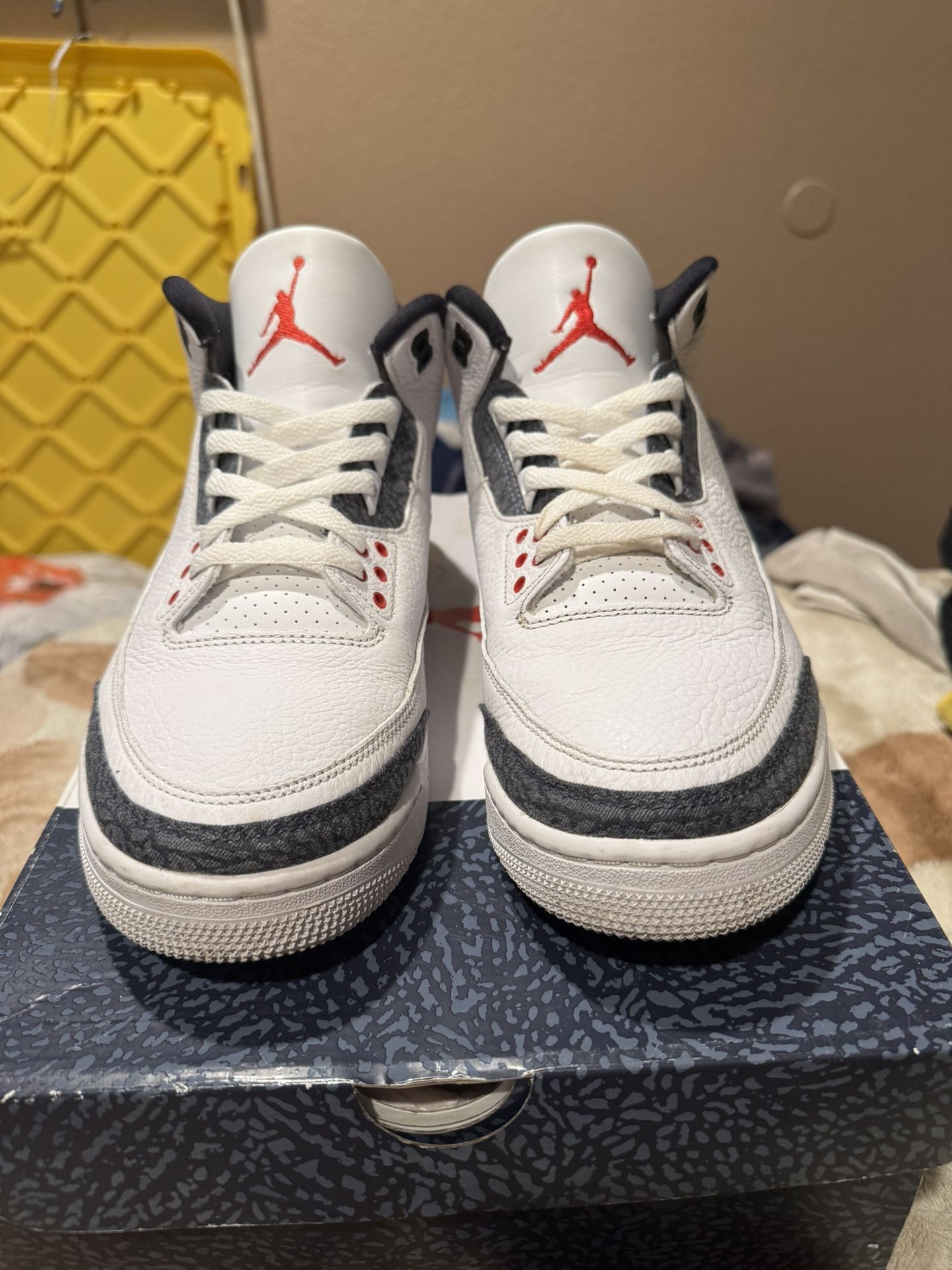 Jordan 3 Retro Denim SE Fire Red 2020-Size 11