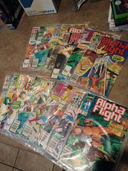 Alpha flight comic lots excellent condition $10 all pick up 0nly