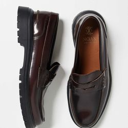 Brown loafers