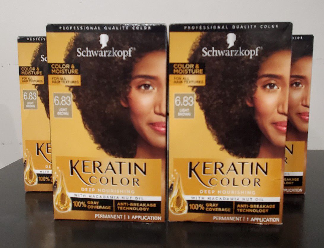 Schwarzkopf Keratin Color 6.83 Light Brown $7 Each