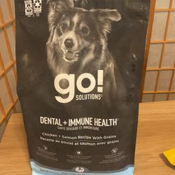 Dental + Immune Health Chicken + Salmon Recipe with Grains for Dogs, 4lb Bag