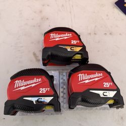 New Milwaukee 25Ft Magnetic Tape Measures 