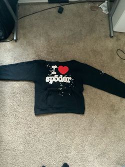 The black i ❤️, spider hoodie size small