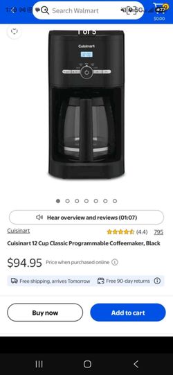 Cuisinart Classic 12-Cup Programmable Coffeemaker