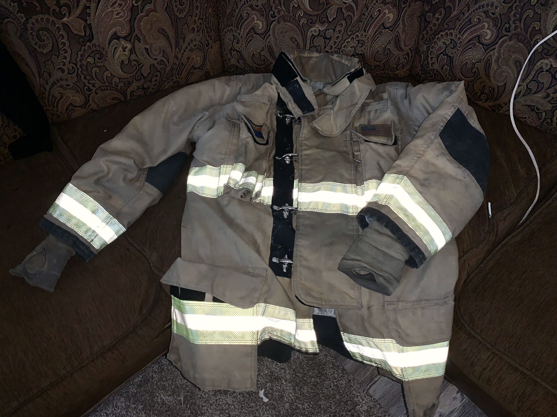 Authentic Vintage Firefighter Jacket And Pants