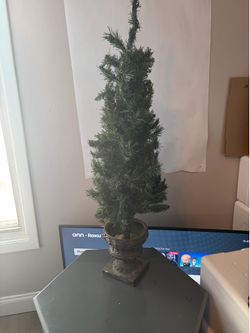 Artificial Evergreen Tree Indoor Outdoor Decor