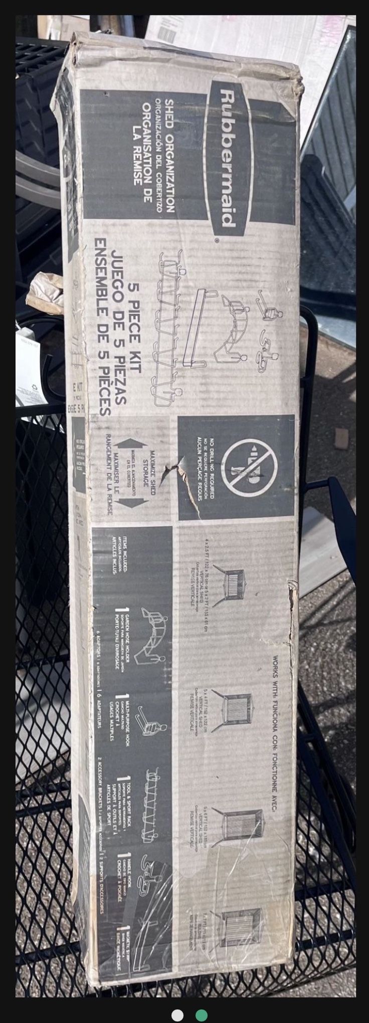 Rubbermaid Large Shed Accessory Kit (5 Pcs ) See Details For