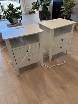 Matching nightstands with outlets/USB port