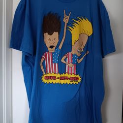Bevis And Butthead American Flag Tshirt 
