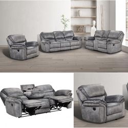 🔥🩶 EXTRA SOFT PLUSH RECLINER SET! 2PC... $1225!! 3PC... $1525!