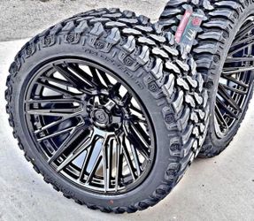 22X12 GEAR OFF ROAD WHEEL & TIRE PACKAGE Chevy GMC Ford Ram Jeep Toyota $2200 Cash OTD