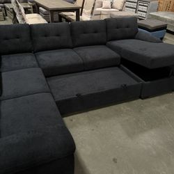 New! Sectional Sofa Bed, Sofa Bed, Sec, Sectional Sofa With Pull Out Bed, U-shaped Sectional, Sofa, Couch, Sectionals