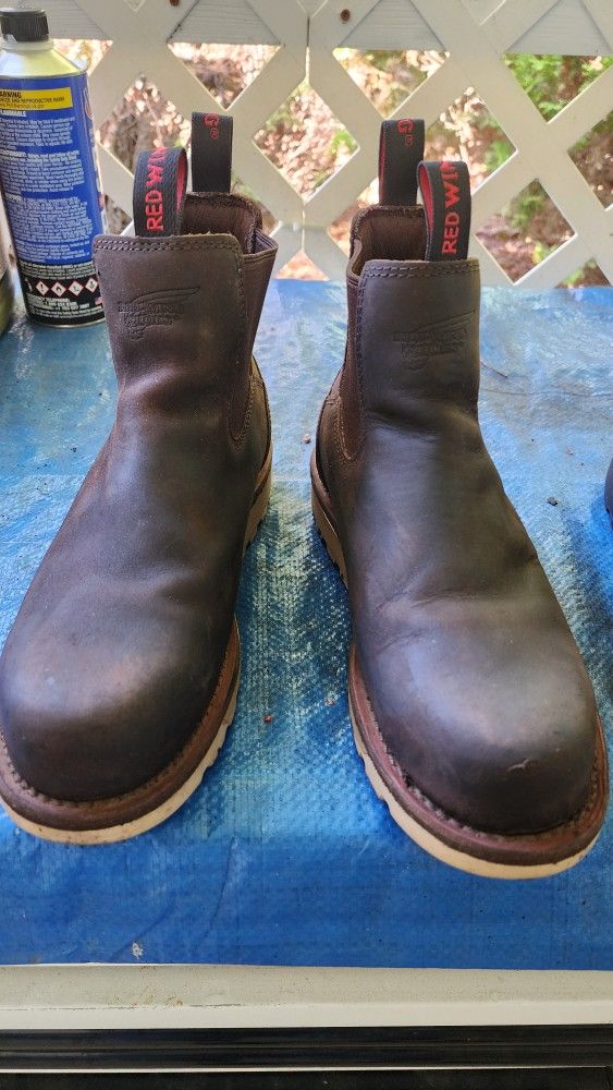 Red Wing Steel Toe Boots.