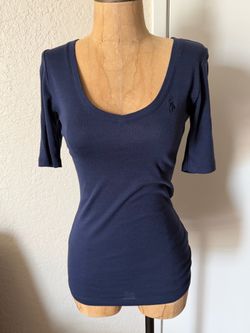 Ralph Lauren Sport  navy blue v-neck t-shirt tee Small