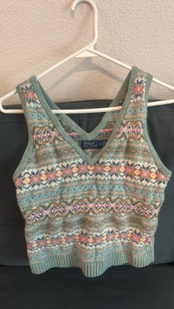Polo Ralph Lauren Fair Isle Sweater Tank Top – Women’s Medium – Good Condition