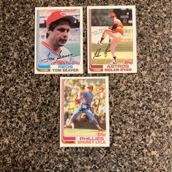 1982 Nolan Ryan, Tom Seaver And Sparky Lyle Topps