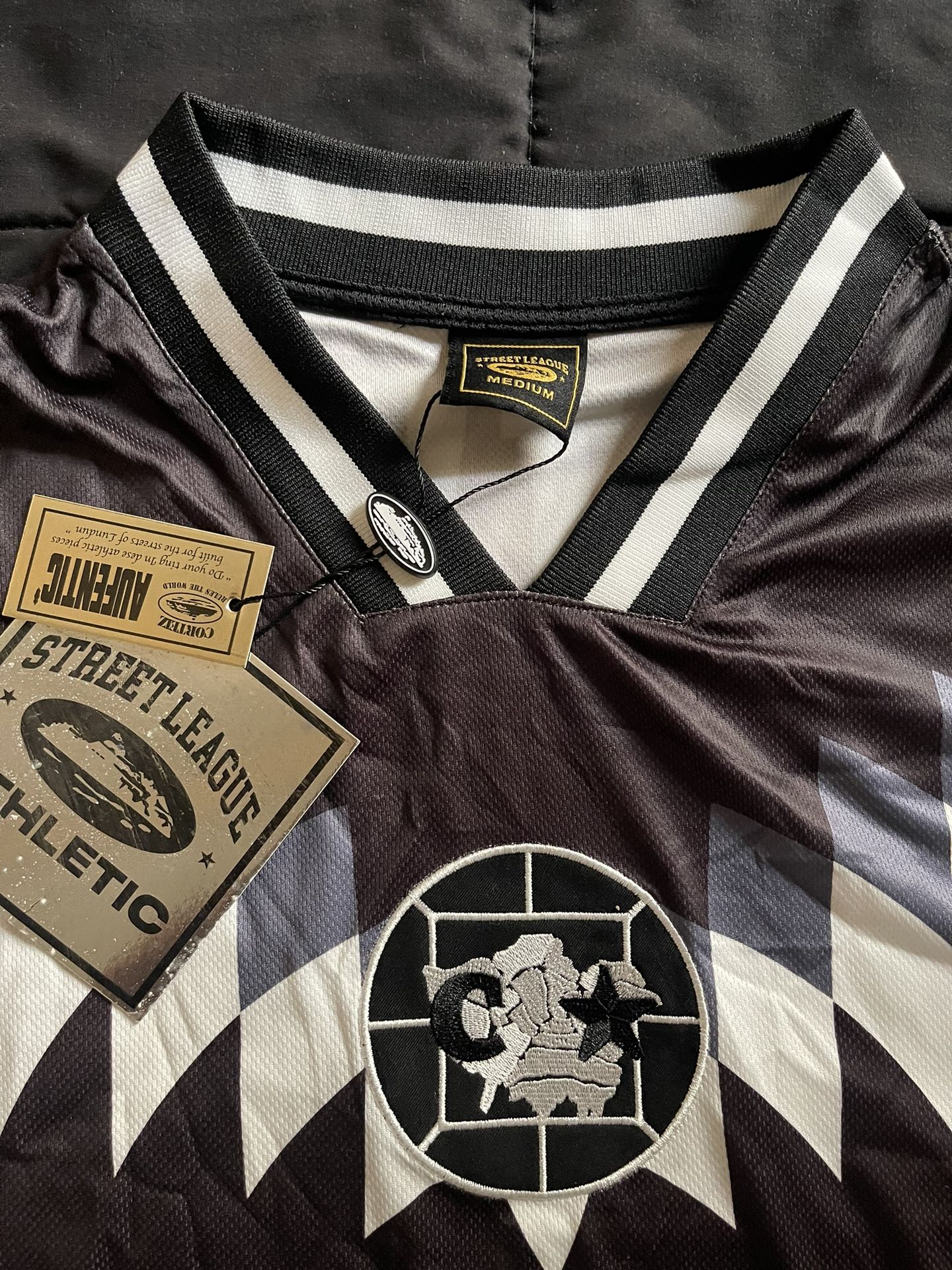 新品 Corteiz CLUB RTW FOOTBALL JERSEY Sサイズ CRTZ Corteiz Club RTW Blue Football Soccer Jersey Shirt