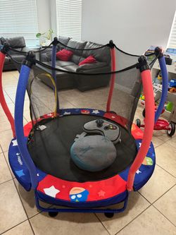 Happin Kids Mini Trampoline with Safety Net