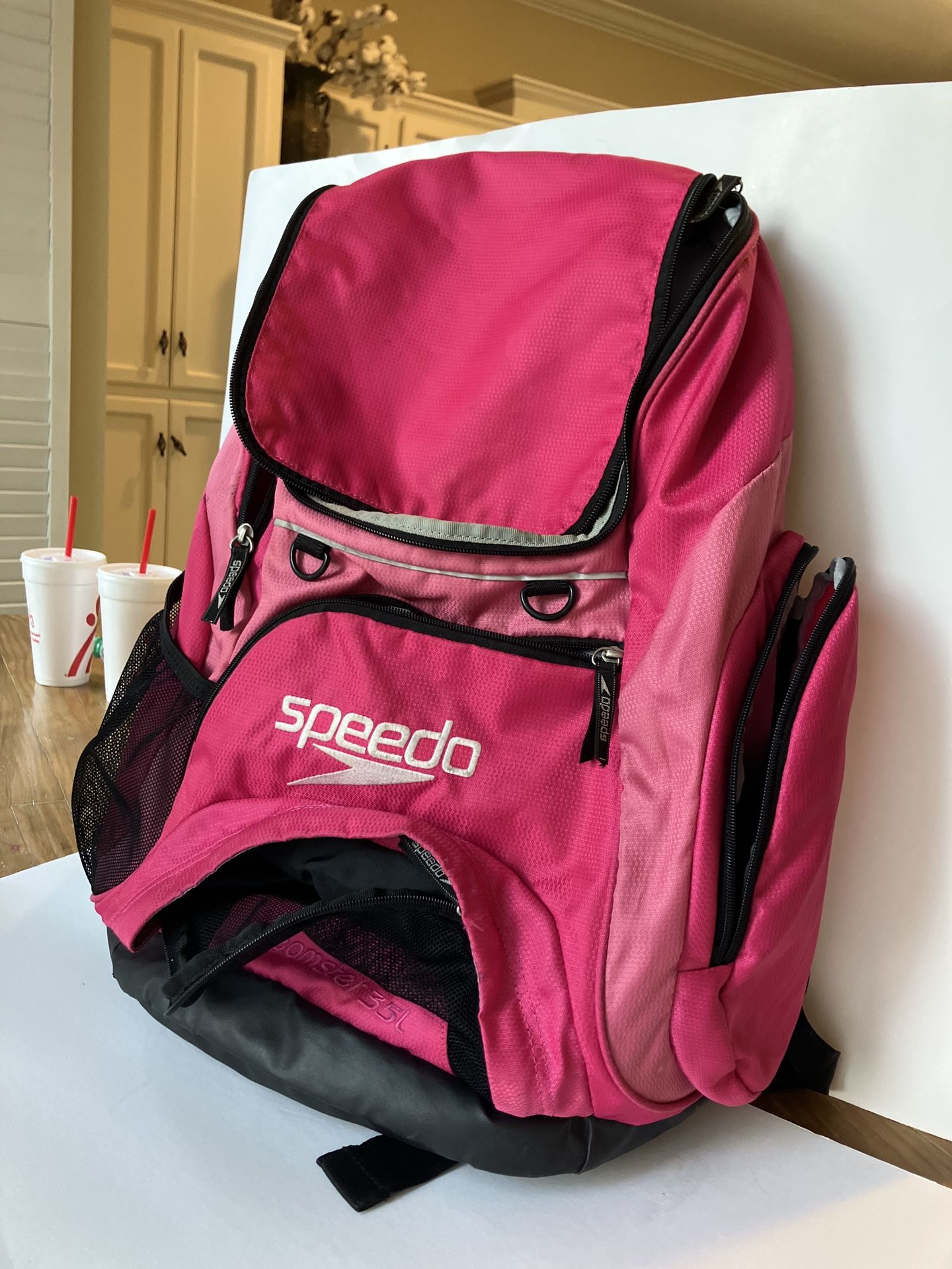 Girls Pink Speedo Swim Bad