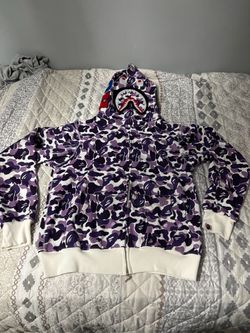 Bape Purple Camo Hoodie SZ L