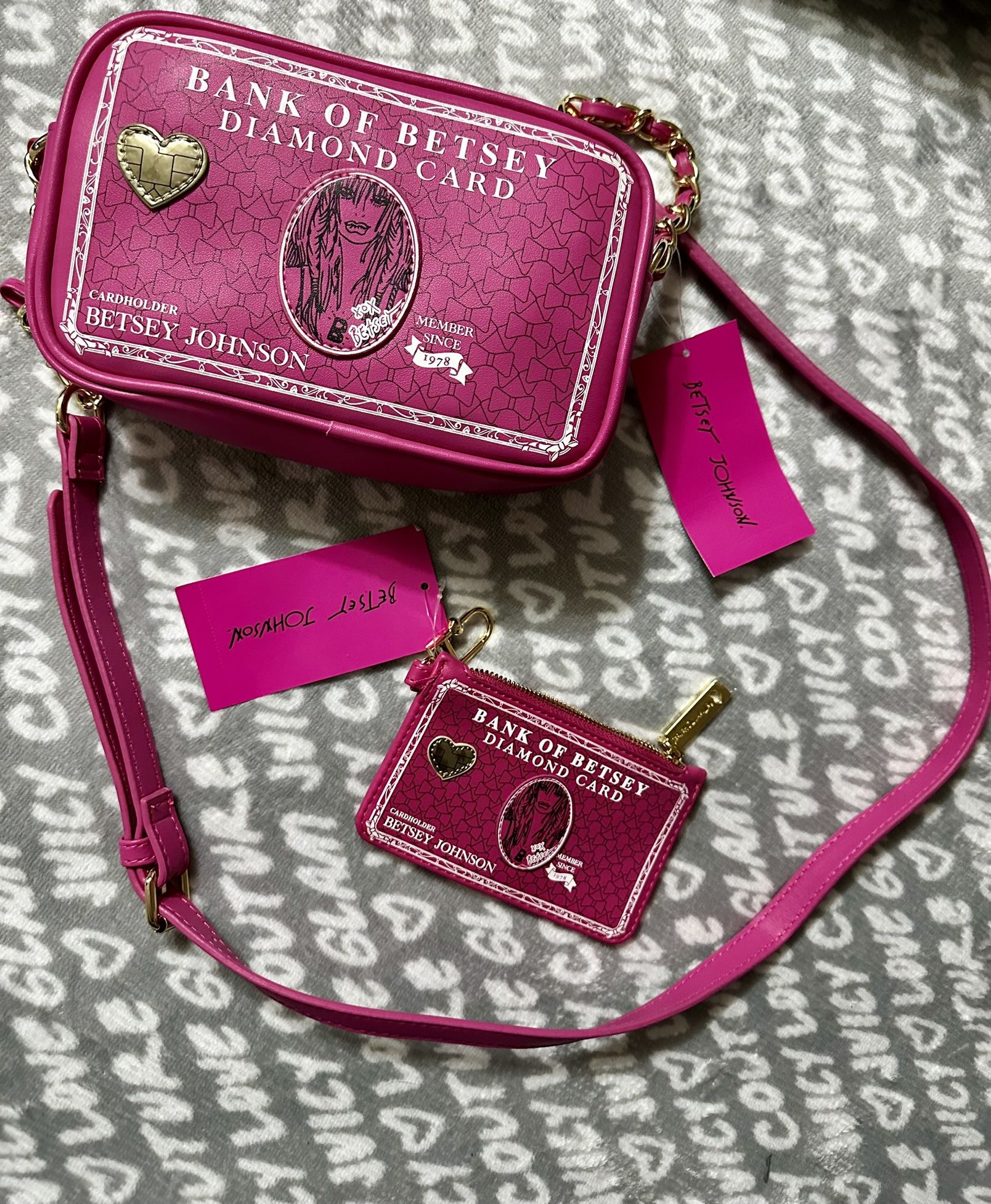 Betsy Johnson Wallet And Purse Set