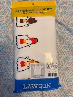 Rare Official Lawson Karaage-kun T-Shirt (Unopened, Size LL)