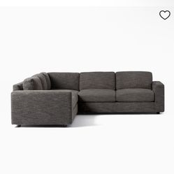 West Elm Urban Sectional W/ Ottoman 