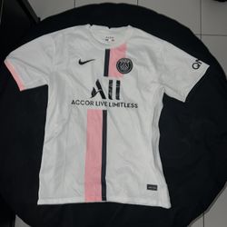 PSG WHITE/PINK MESSI JERSEY