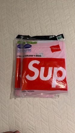 Supreme x Hanes Tagless T-Shirts XL Pink