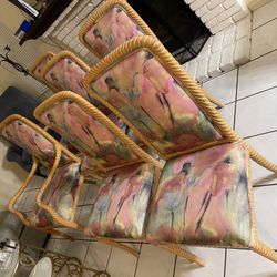 vintage antique collectable dining chair set 