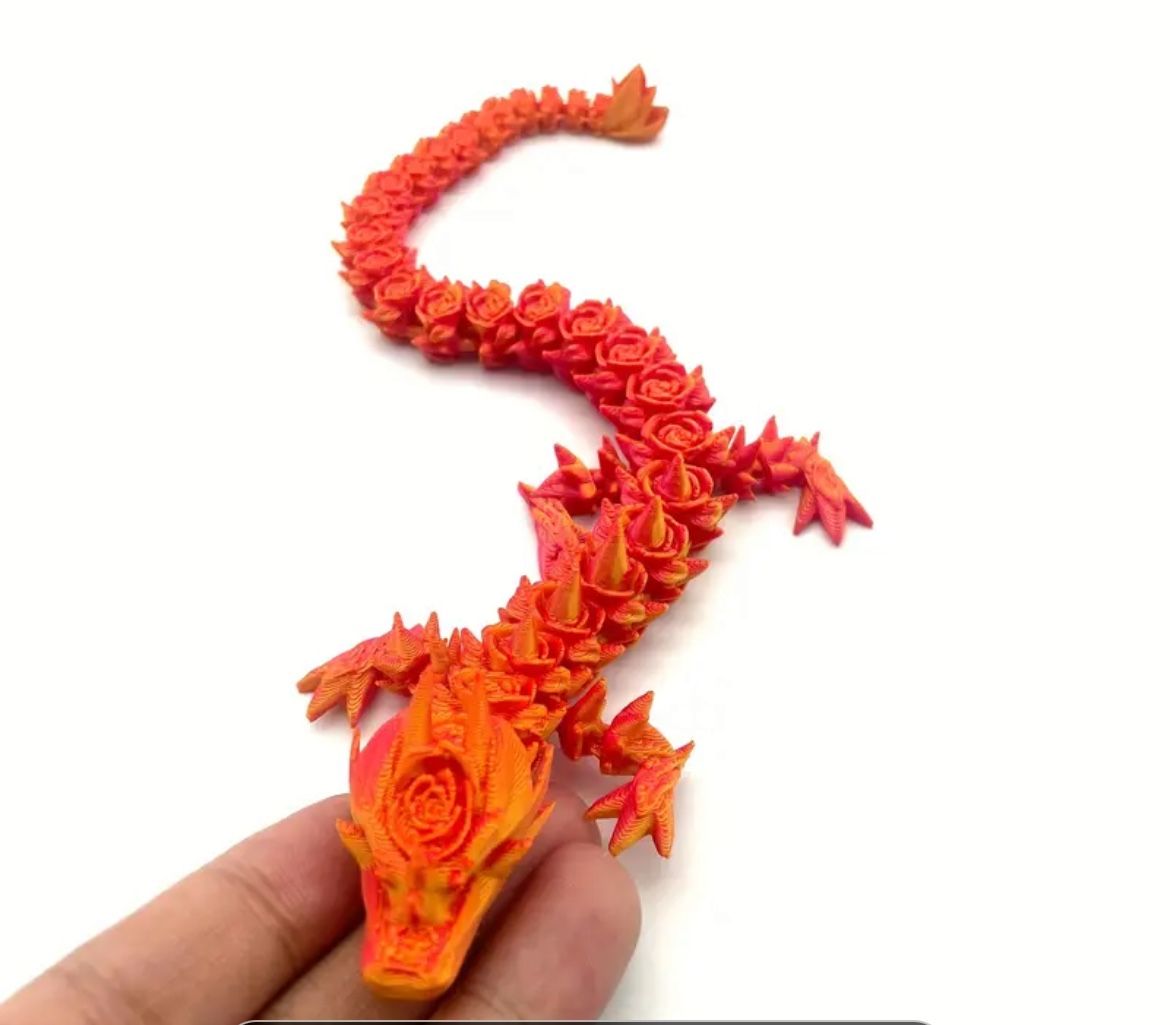 3D Printed Rose Dragon
