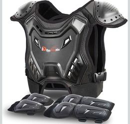 Kids Youth Dirt Bike Gear-Motocross Protectvie Armor Guards with Knee Elbow Pads for ATV MTB Skateboard Cycling